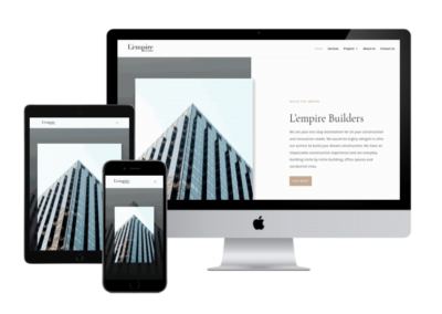 Lempire Builders Website Screenshot